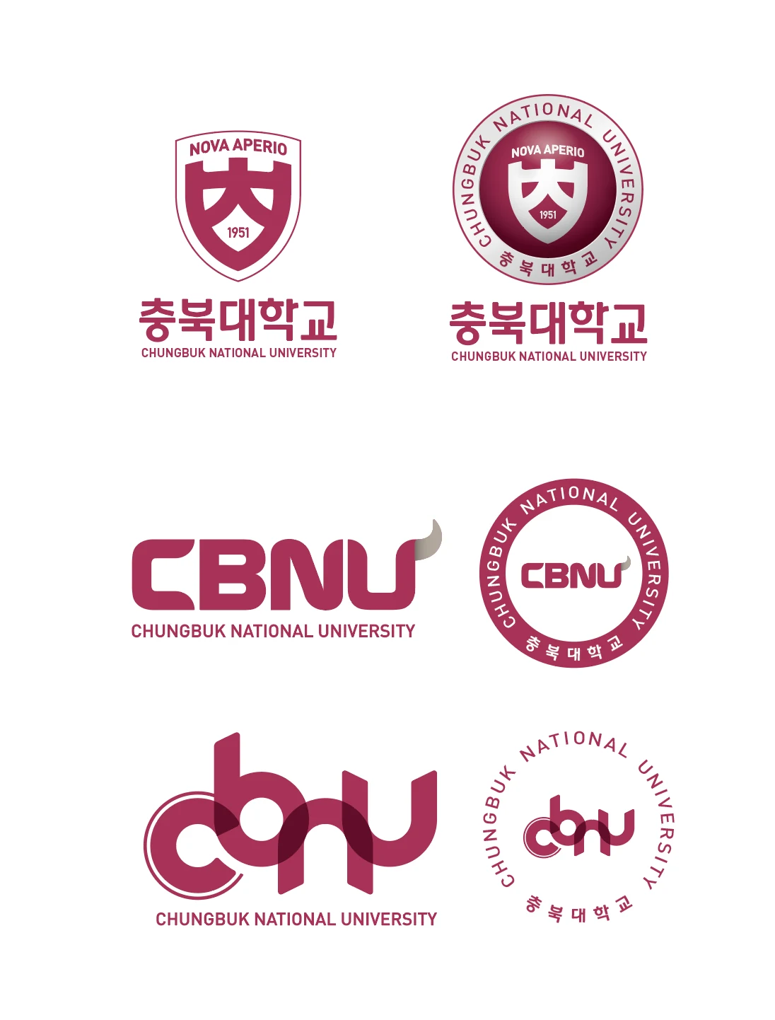 충북대학교 UI — 심벌마크와 로고